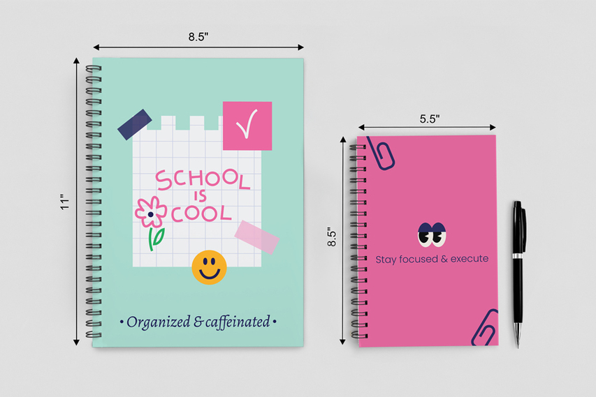Sizes of Custom Planners