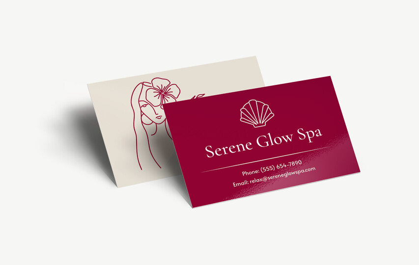 Spa Branding Standard Business Cards