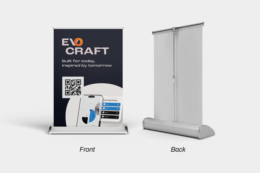Tabletop Retractable Banners Front And Back