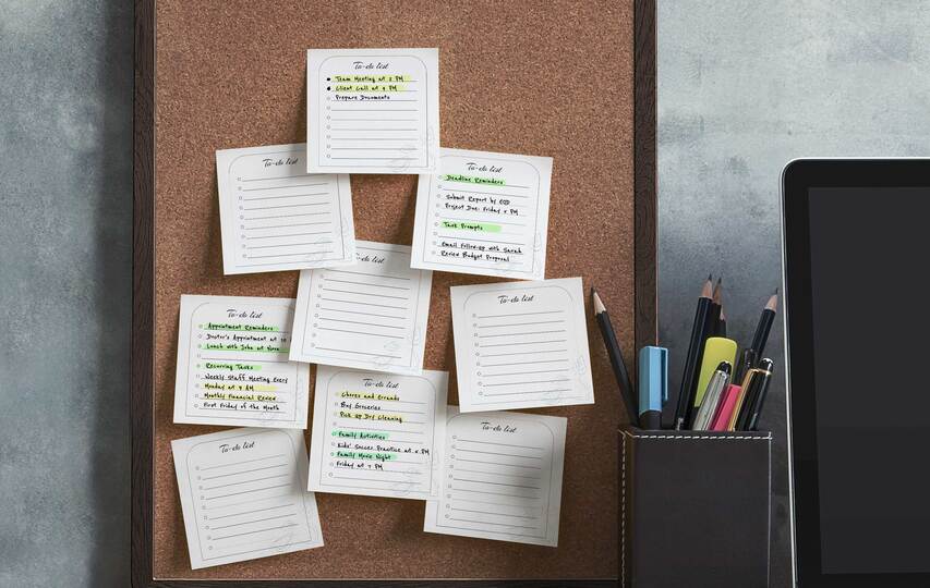 Task Organizer Post It Notes