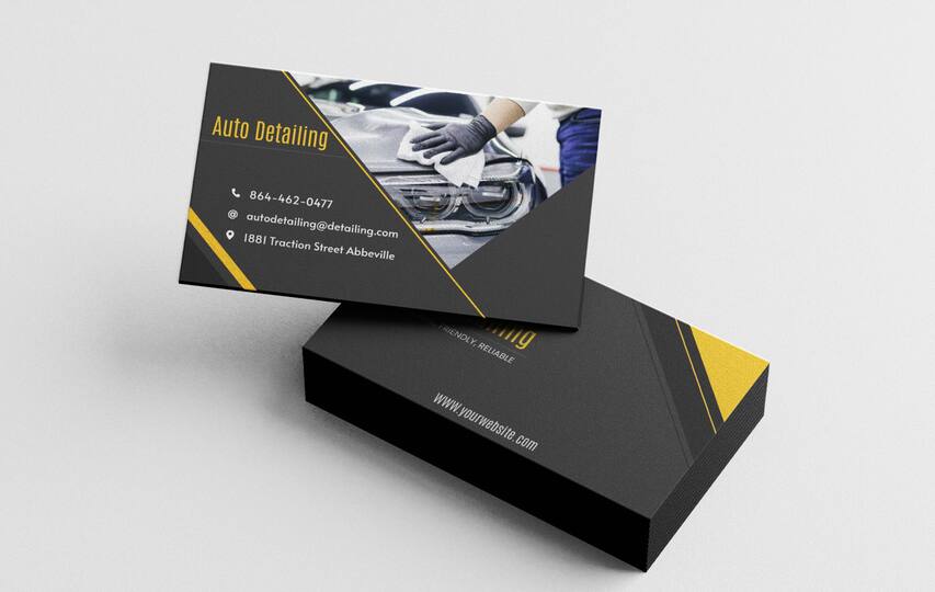 Thick Business Cards For Auto Detailing