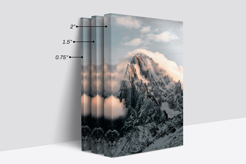 Thicknesses Of Wrapped Canvas Prints
