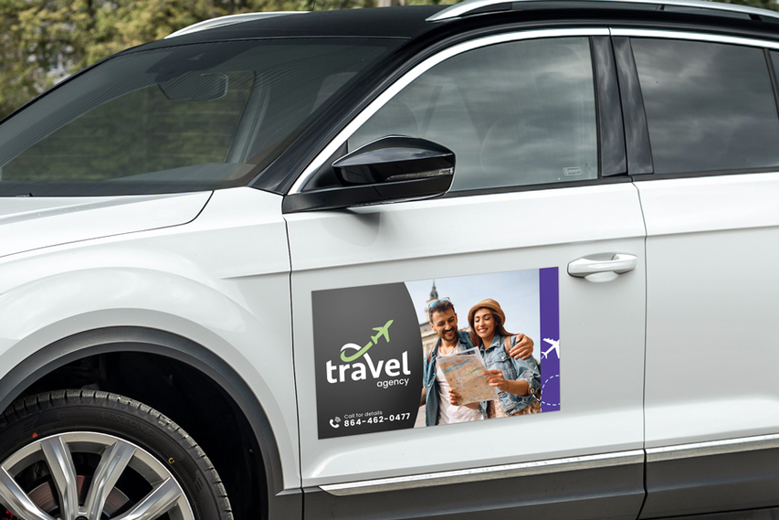 Travel Agency Promotional Car Magnet