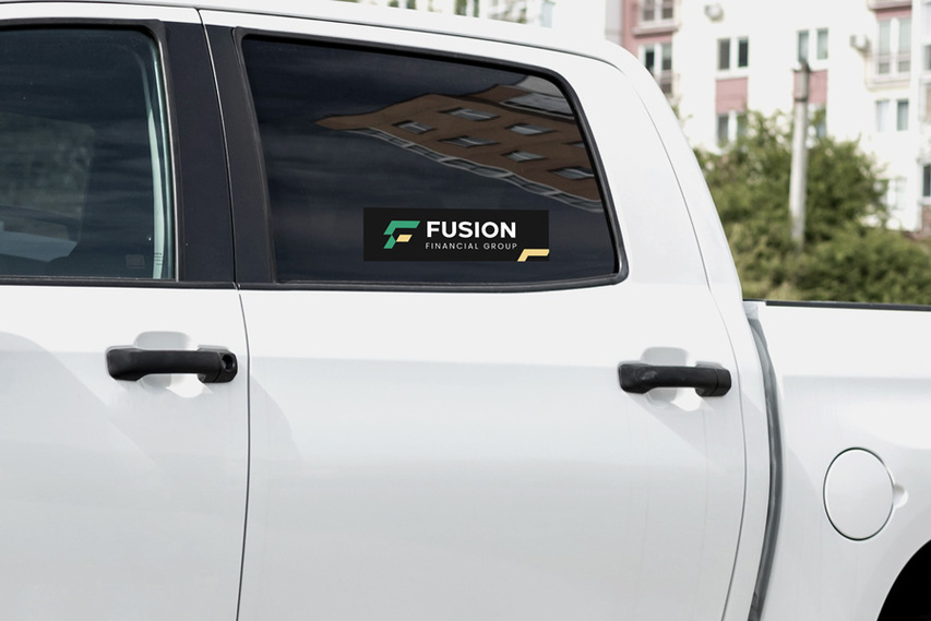 Truck Window Decal For financial Group