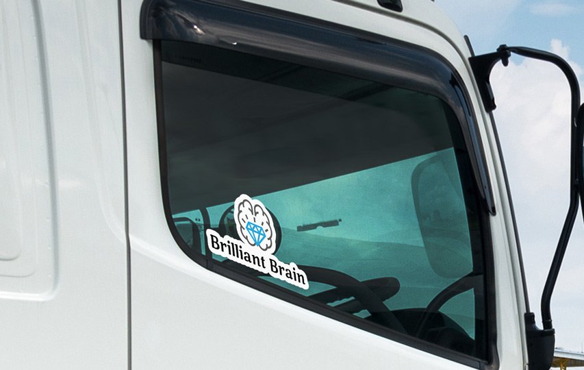 back glass stickers for trucks