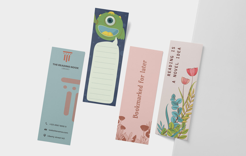 Versatile Bookmarks For Various Purposes