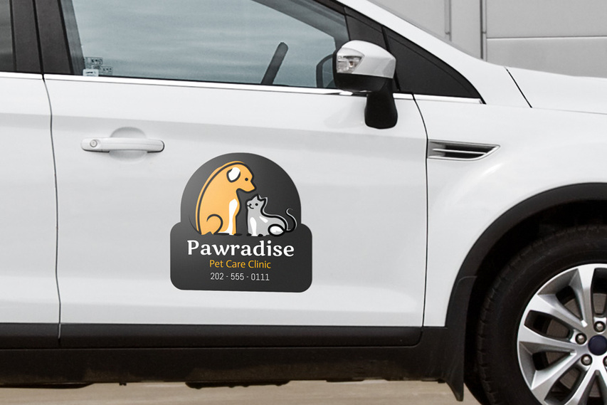 Vet Clinic Car Door Magnet
