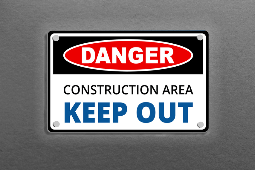 Warning Reflective Aluminum Sign