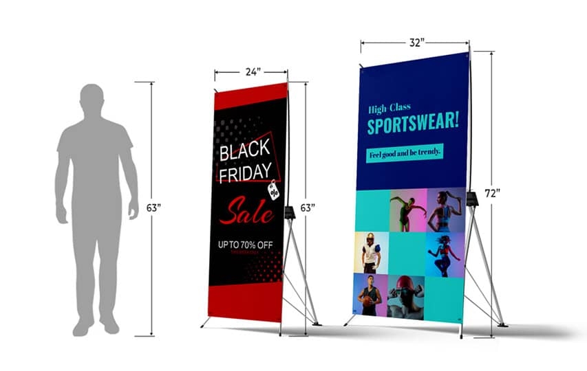 Rollup x stand banner Super premium Quality X Banner Stand