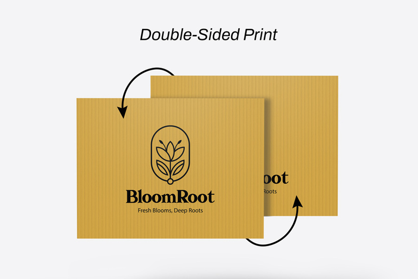 Yard Sign Printing Side Options