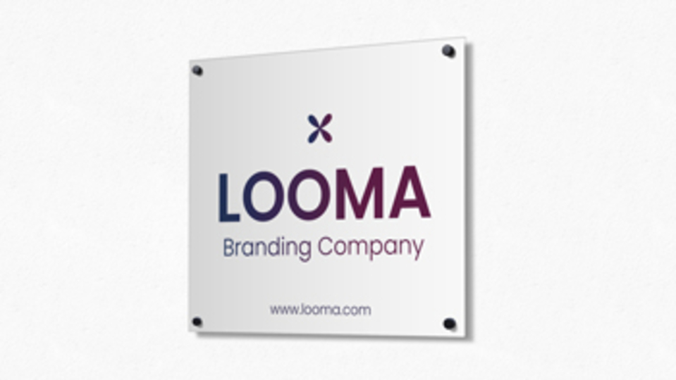 Wall Mounted Business Aluminum Sign