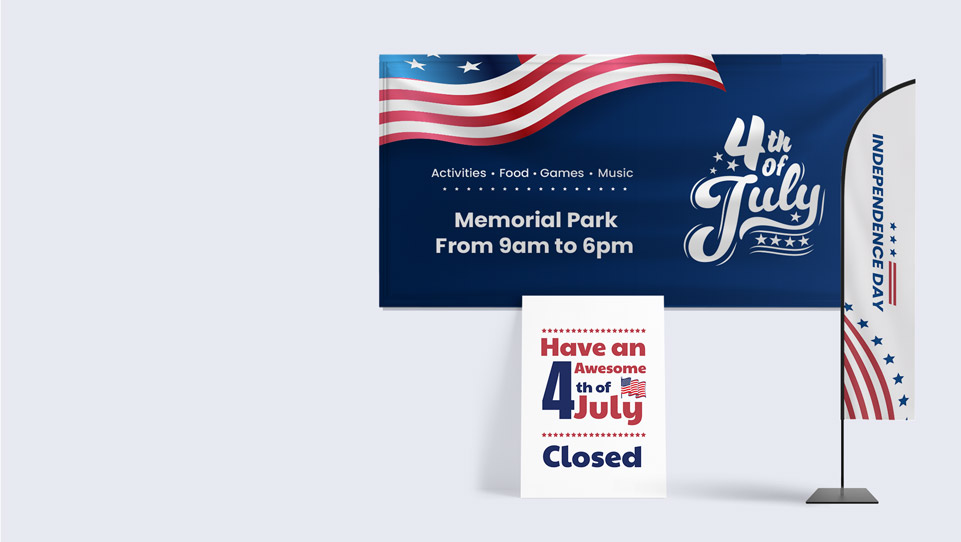 4th of July Signs