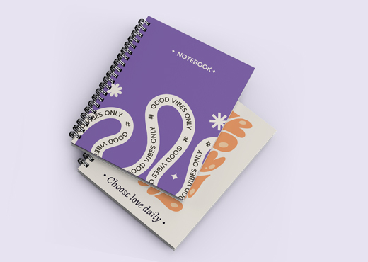 Notebook printing with square signs 1