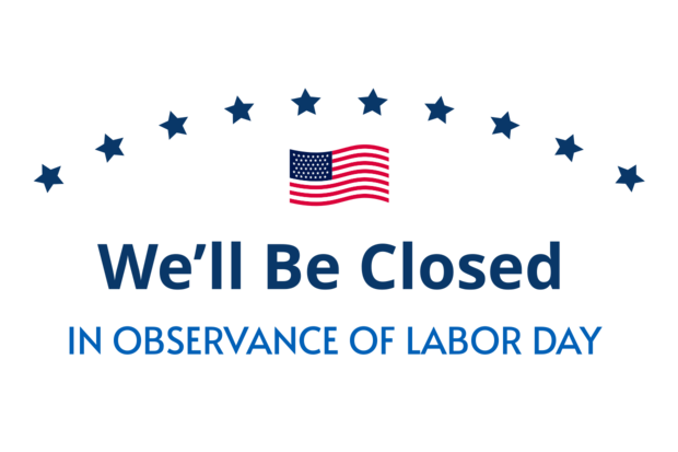 Minimalistic Closed on Labor Day Sign Template | Square Signs