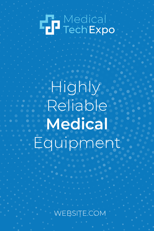 Blue and White Medical Tech Expo Sign Template | Square Signs