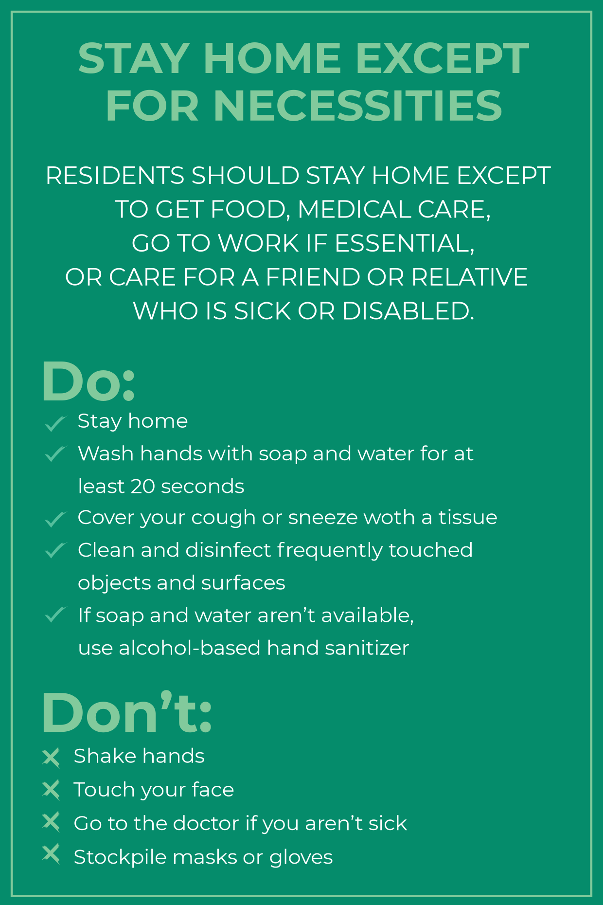 Regulatory Sign Template | Square Signs