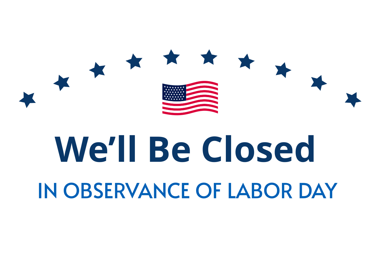 Minimalistic Closed on Labor Day Sign Template | Square Signs