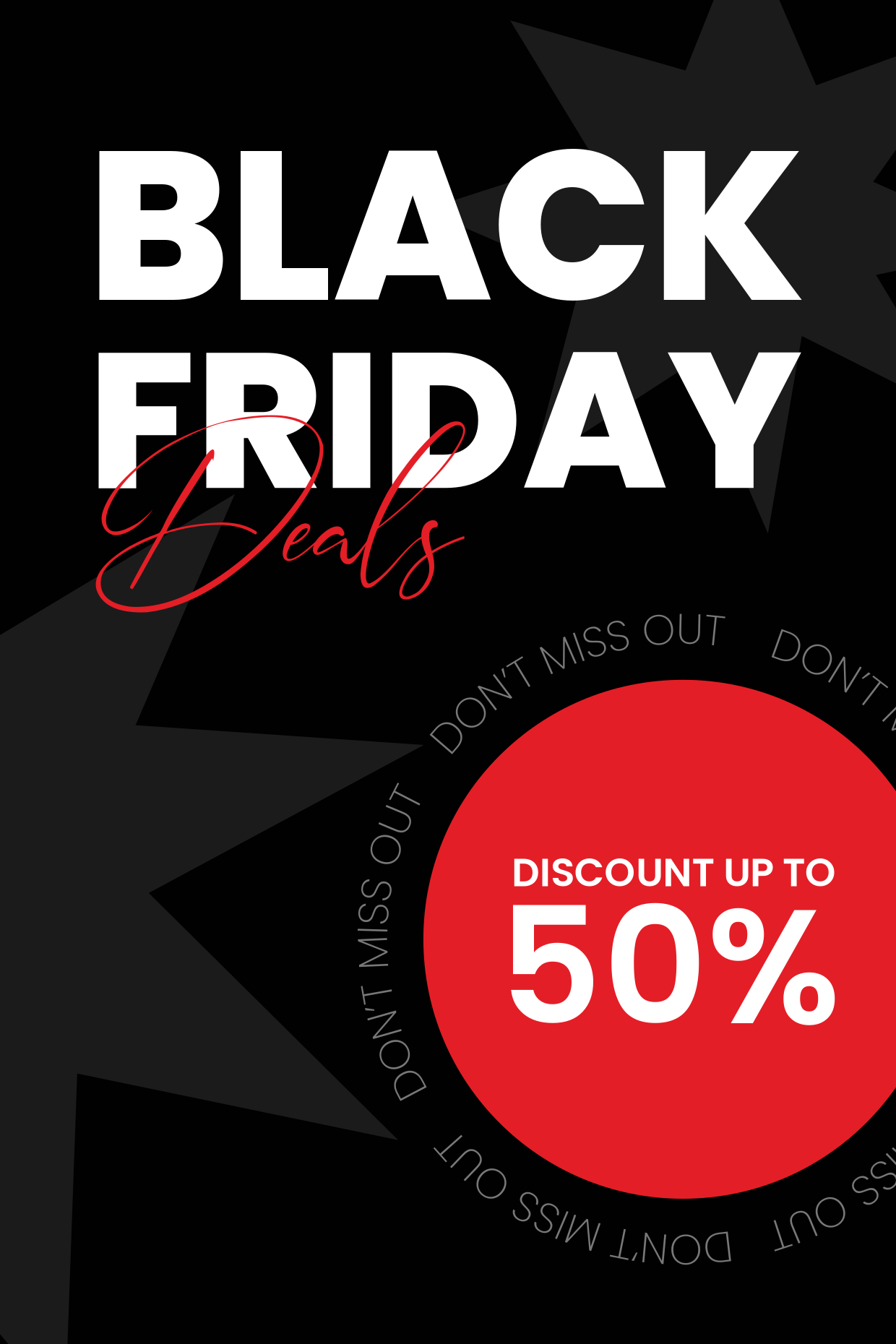 Black Friday Deals Sign Template Square Signs