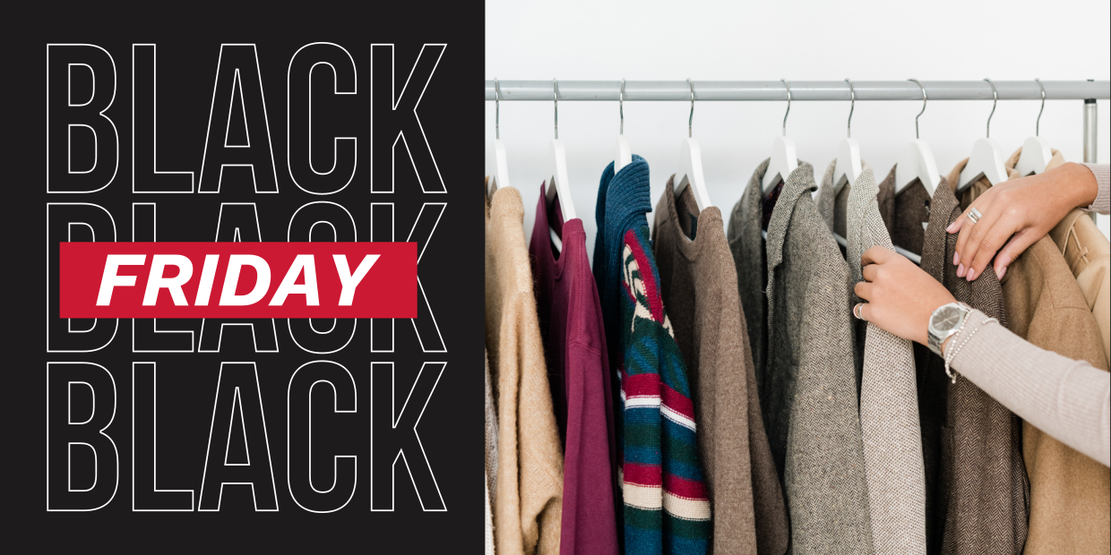 Black Friday Clothing Rack Sign Template | Square Signs