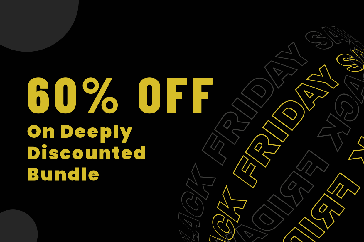 Deeply Discounted Bundle Black Friday Sign Template | Square Signs