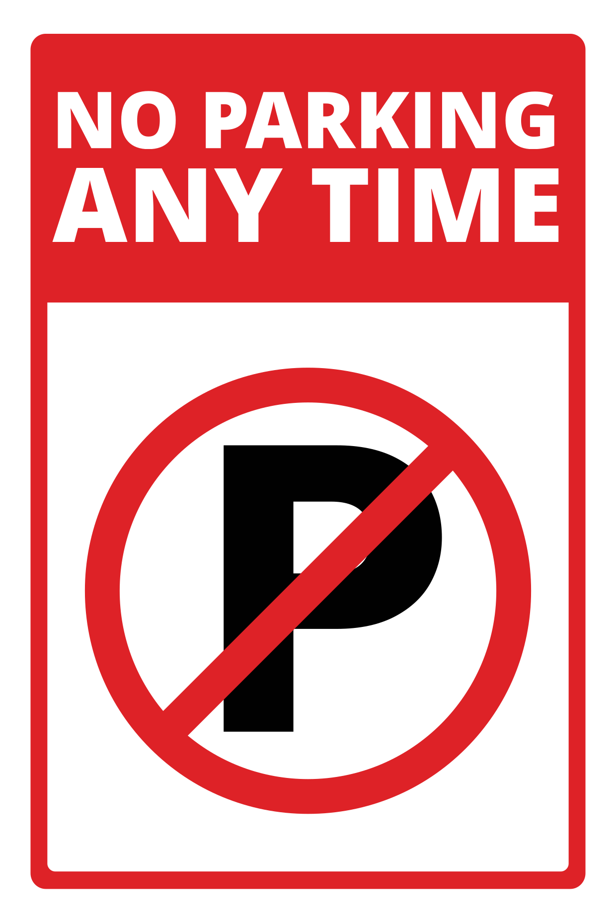 Inspiring No Parking At Any Time Sign Pictures