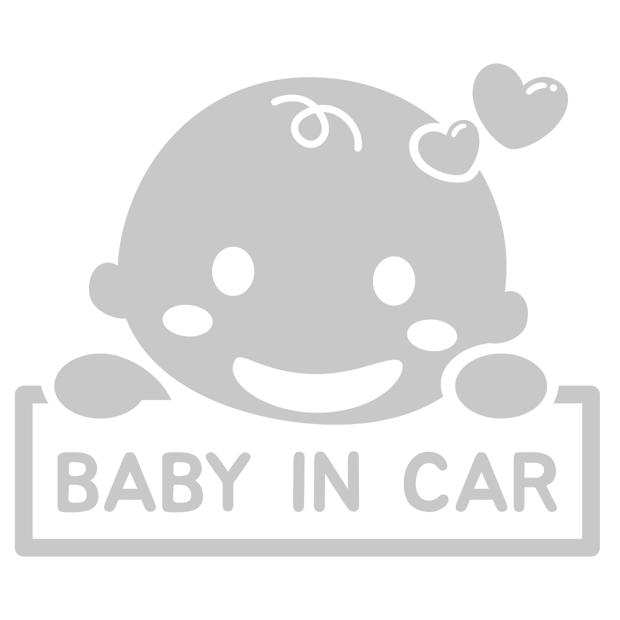 Baby in Car Warning Notice Safety Sign Template | Square Signs
