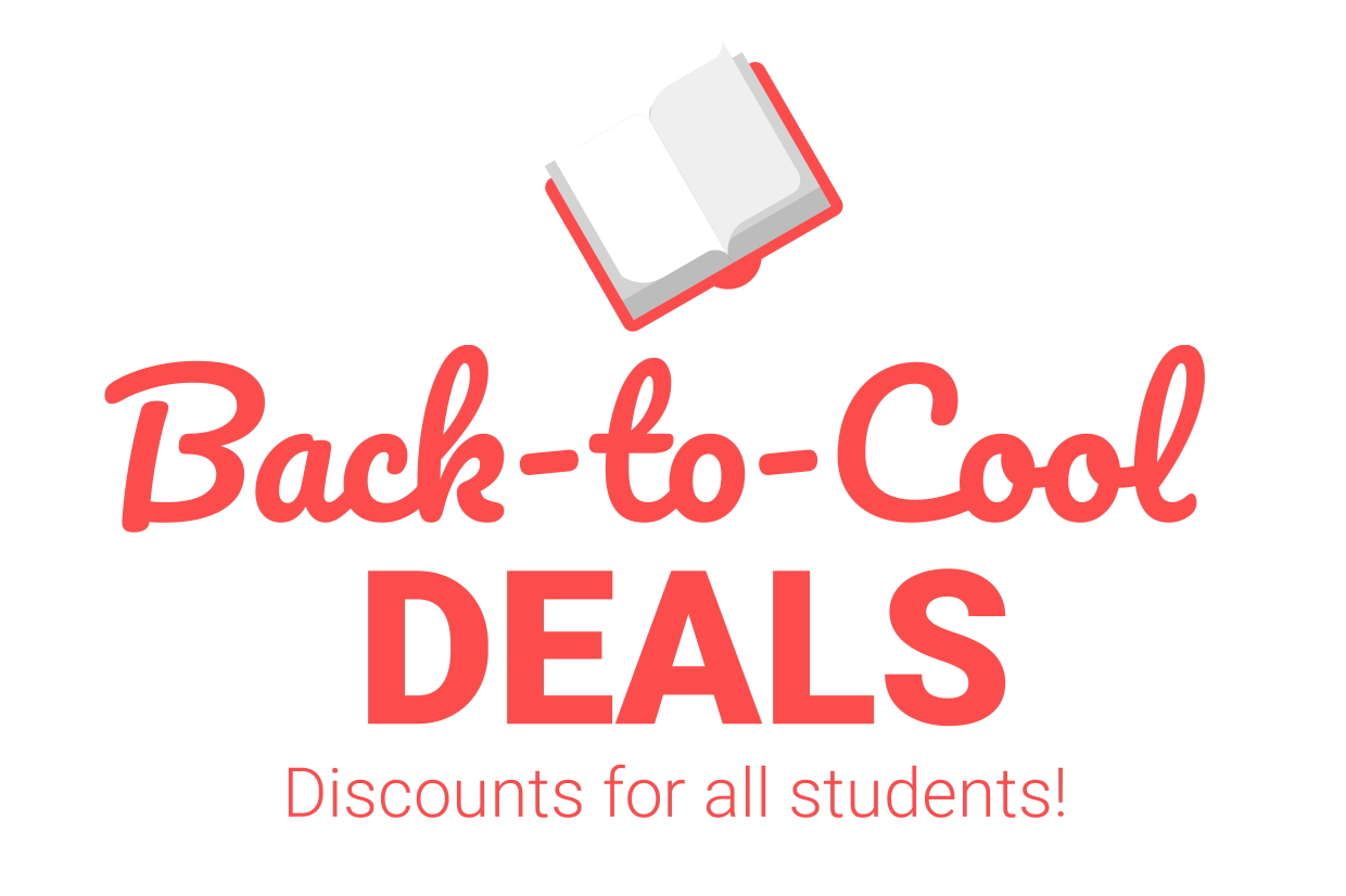 Cool Back to School Deals Textbook Icon Sign Template | Square Signs