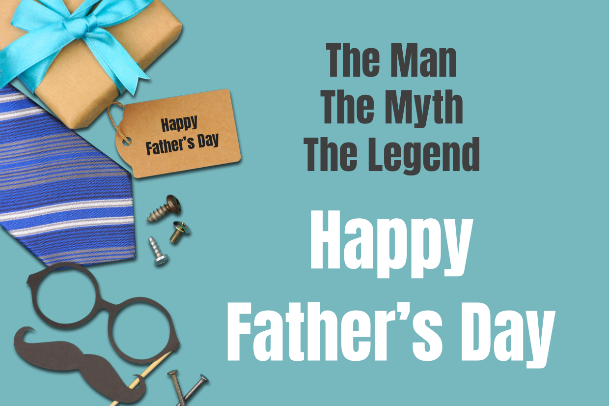 Classy Happy Father's Day Quote Sign Template | Square Signs