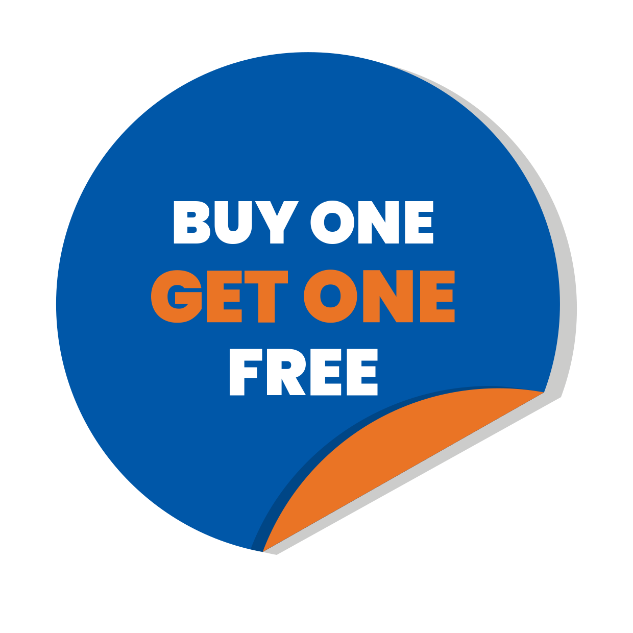 Informative Buy One and Get One Free Sign Template | Square Signs