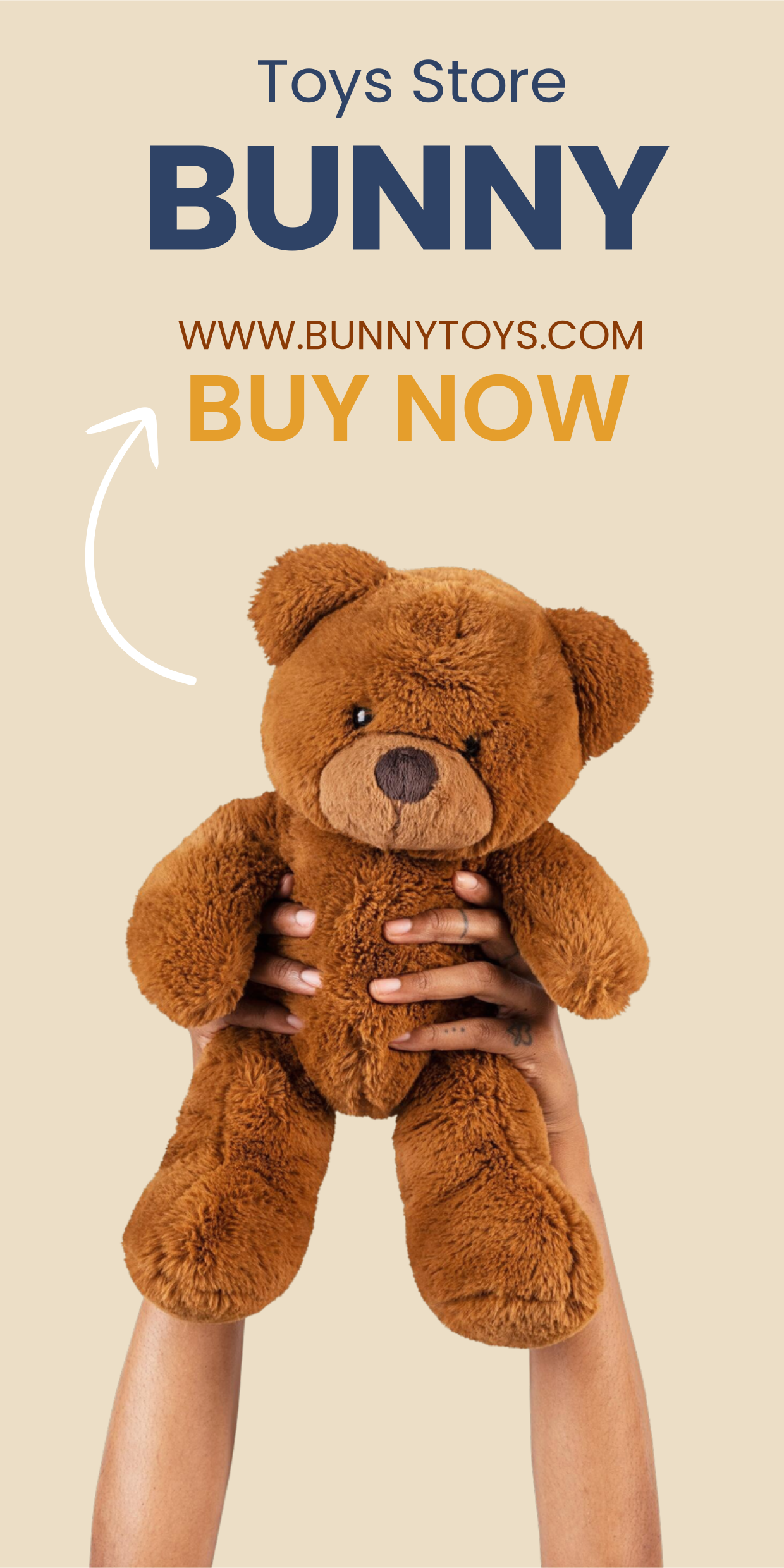 Toys Store Bunny Promotional Sign Template | Square Signs