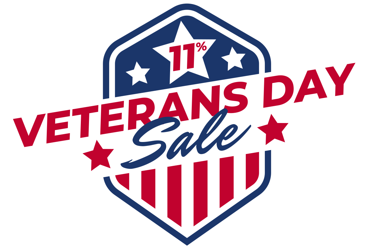 Stars and Stripes Emblem for Veterans Day Sale Sign Template Square Signs