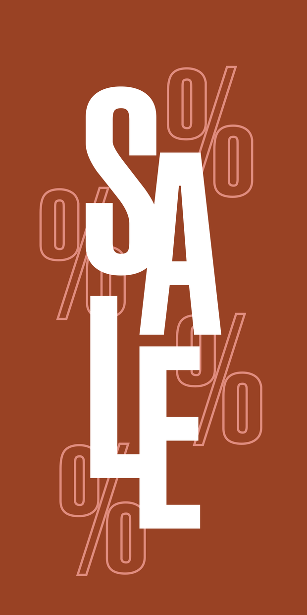 Modern Sale Promotion Vertical Sign Template | Square Signs
