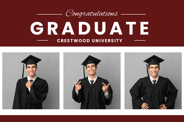 University Graduate Collage Sign Template | Square Signs