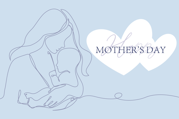 Mother and Child Drawing Sign Template