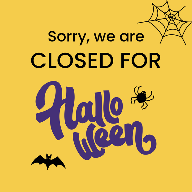 Halloween Closed Sign Template Square Signs