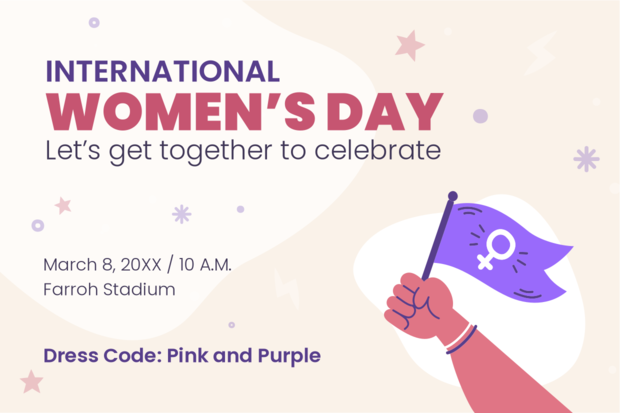 International Women’s Day Sign Template | Square Signs