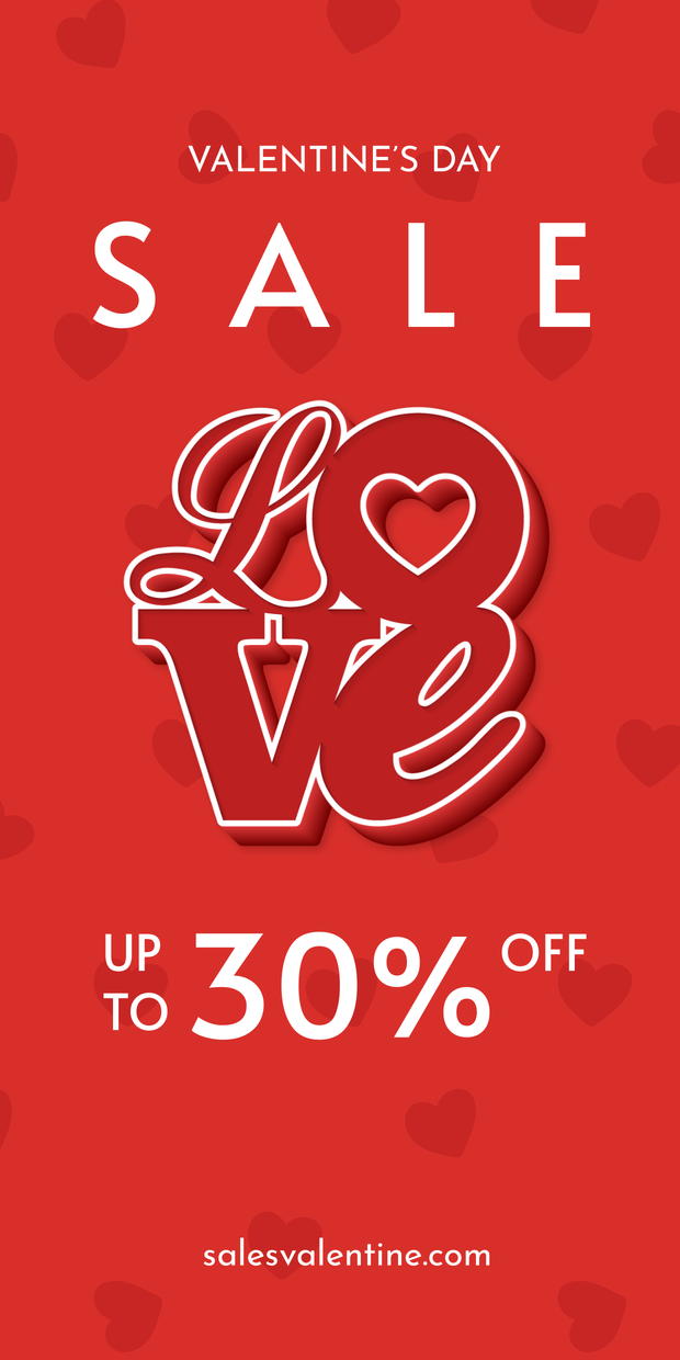 Valentines day sale discount