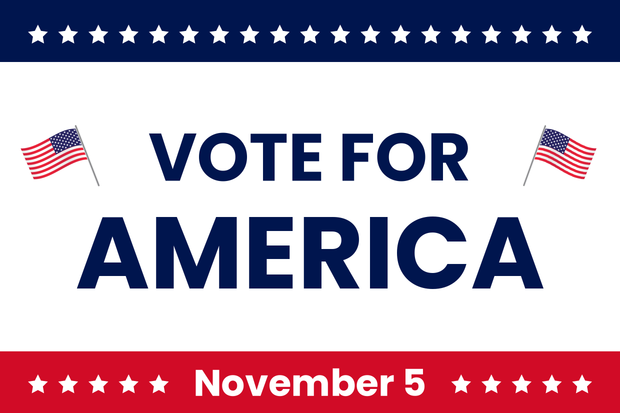 Vote for America Political Sign Template | Square Signs