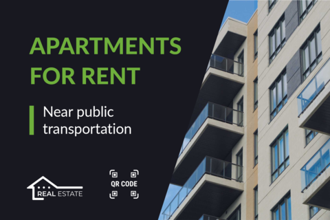 Apartment Complex Rental Property Sign Template