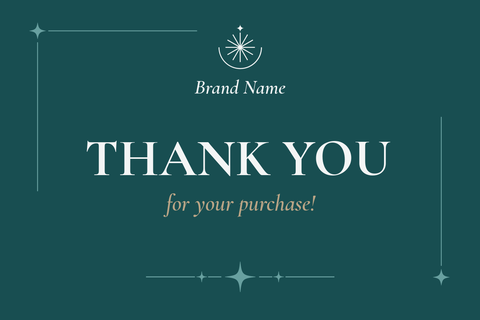 Classy Green Thank You Postcard Template