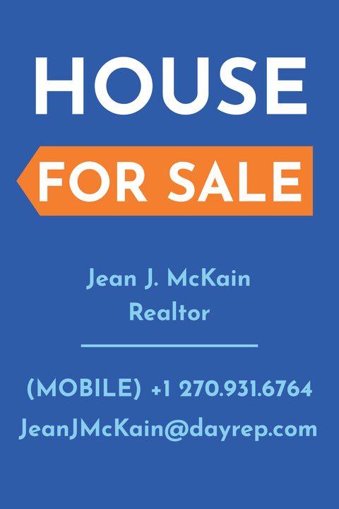 House For Sale With Orange Arrow Property Sign Template