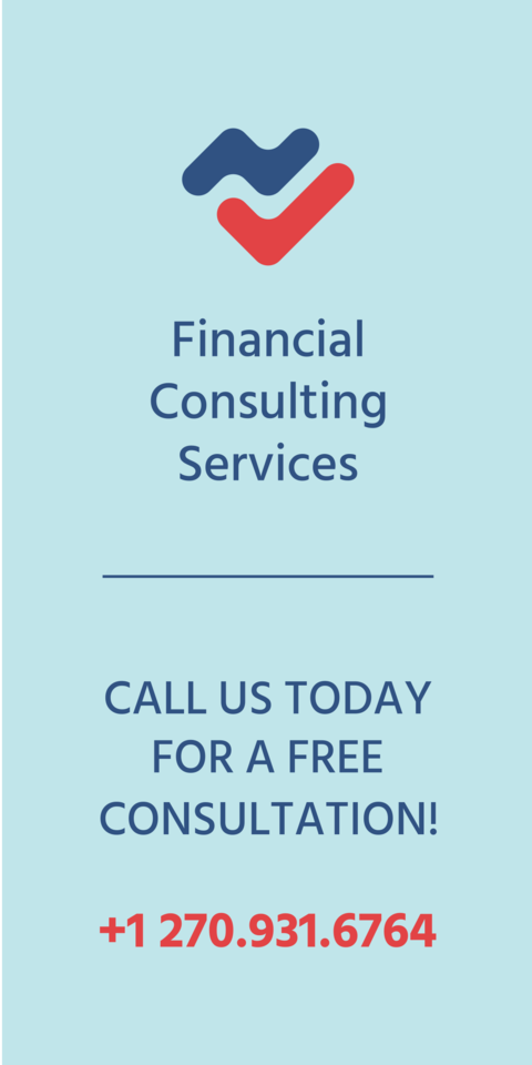 Financial Consulting Services With Lines Sign Template