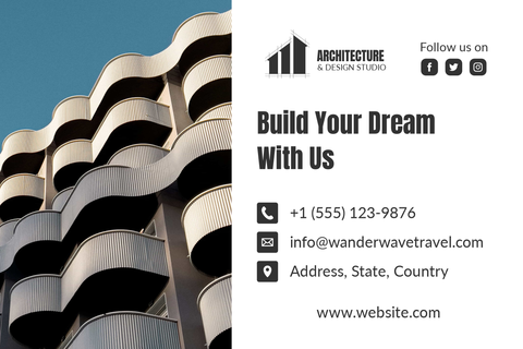 Modern Architecture Postcard Template