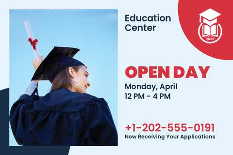Creative Education Center Open Day Sign Template