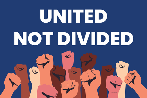 Raised Fists Protest Sign Template