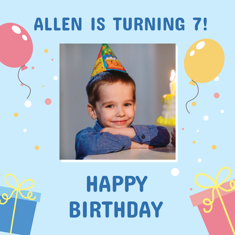 Colorful Happy Birthday Sign Template