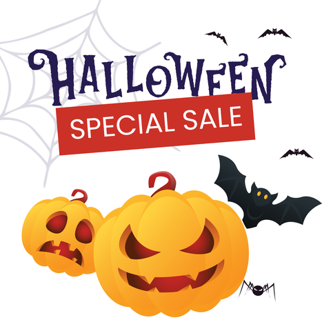 White Halloween Special Sale Sign Template
