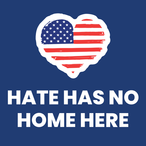 American Flag Heart Protest Sign Template