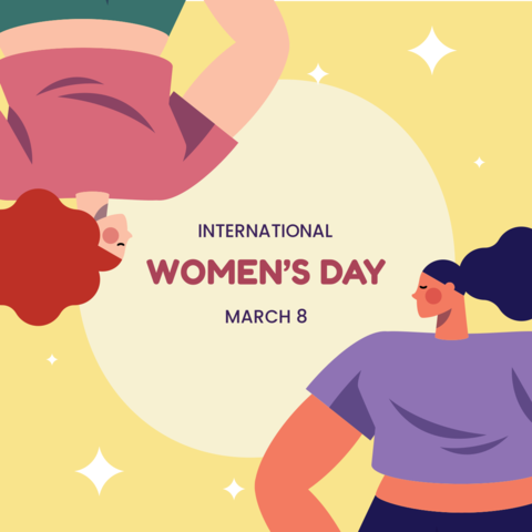 International Women's Day Illustration Template