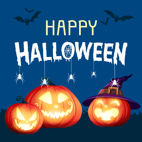 Jack-O-Lantern Illustrations Happy Halloween Sign Template